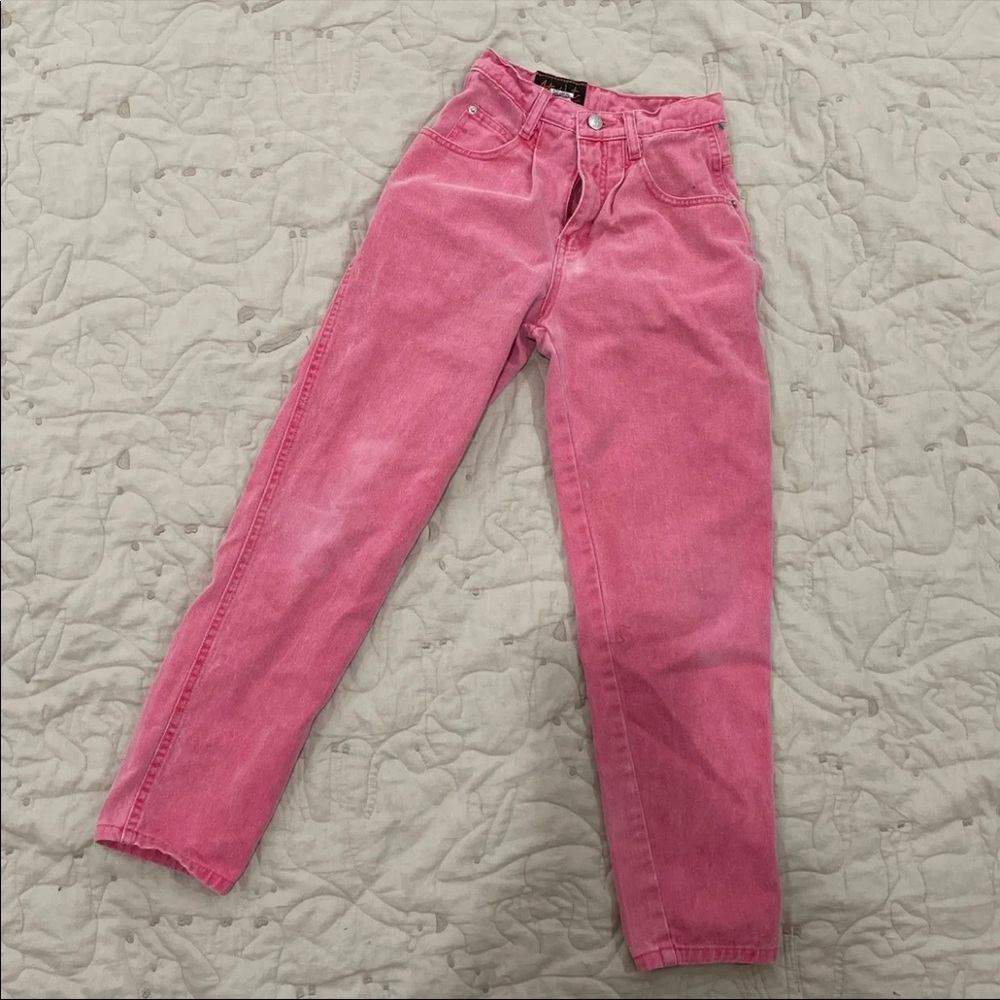 Vintage girls pink jeans